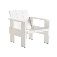 hay - fauteuil lounge crate en bois, pin massif couleur blanc 58 x 77 64.5 cm designer gerrit rietveld made in design