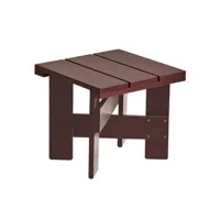 hay - table basse crate en bois, pin massif couleur rouge 49.5 x 45 cm designer gerrit rietveld made in design