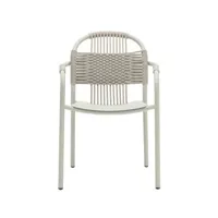 vincent sheppard - fauteuil de repas cleo en plastique, corde polypropylène couleur vert 59 x 63 86 cm made in design