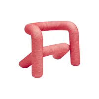 moustache - fauteuil rembourré bold en tissu, mousse couleur rouge 83 x 57 65 cm designer big game made in design