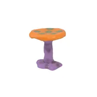 seletti - tabouret amanita - violet - 44 x 44 x 41 cm - designer marcantonio - plastique, fibre de verre