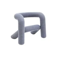 moustache - fauteuil rembourré bold - gris - 83 x 57 x 65 cm - designer big game - tissu, mousse