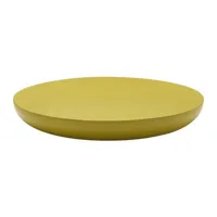 mogg - table basse olo en bois, bois massif laqué couleur jaune 100 x 15 cm designer antonio facco made in design