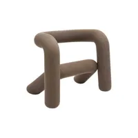 moustache - fauteuil rembourré bold - marron - 83 x 57 x 65 cm - designer big game - tissu, mousse