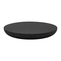 mogg - table basse olo en bois, bois massif laqué couleur noir 100 x 15 cm designer antonio facco made in design