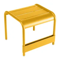 fermob - table d'appoint luxembourg en métal, aluminium laqué couleur jaune 43 x 42 40 cm designer frédéric sofia made in design