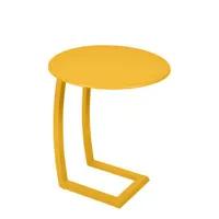 fermob - table d'appoint alizé en métal, aluminium peint couleur jaune 48 x 55.4 cm designer pascal mourgue made in design