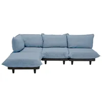 fatboy - canapé de jardin rembourré paletti en tissu, tissu oléfine couleur bleu 280 x 190 45 cm made in design