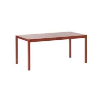 valerie objects - table rectangulaire silent en bois, frêne couleur orange 170 x 85 74 cm designer big game made in design
