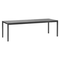 valerie objects - table rectangulaire silent en bois, frêne couleur noir 170 x 85 74 cm designer big game made in design