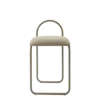 aytm - chaise rembourrée angui en tissu, polyester recyclé couleur beige 37 x 39 68 cm made in design
