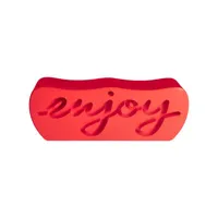 slide - banc en plastique, polyéthylène couleur rouge 124 x 36 45 cm designer adriana lohmann made in design