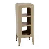 tolix - meuble de rangement meuble tabouret - beige - 31 x 31 x 77 cm - designer frédéric gaunet - métal, acier laqué