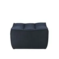 ethnicraft - canapé modulable n701 en tissu, mousse couleur bleu 70 x 43 cm designer jacques  deneef made in design
