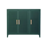 tolix - rangement vestiaire en métal, chêne massif pfc couleur vert 120 x 40 102 cm designer chantal andriot made in design