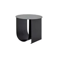 bloomingville - table d'appoint basse en métal, fer laqué couleur noir 43 x 38 cm made in design