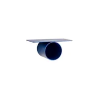 raawii - etagère pipeline en métal, aluminium couleur bleu 37 x 20 16.4 cm designer nicholai wiig-hansen made in design