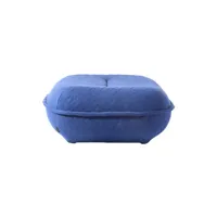 pols potten - pouf puff en tissu, plumes couleur bleu 95 x 103 70 cm made in design