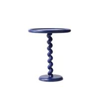 pols potten - table d'appoint classic en métal, fonte d'aluminium couleur bleu 46 x 56 cm made in design