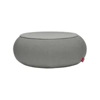 fatboy - table basse dumpty en tissu, pvc couleur gris 155 x 120 cm made in design