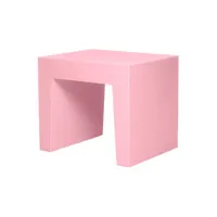 fatboy - tabouret concrete - rose - 40 x 50 x 43 cm - plastique, polyéthylène recyclé