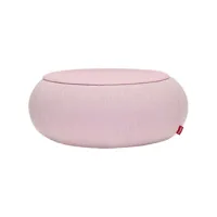 fatboy - table basse dumpty en tissu, pvc couleur rose 35 x 50 cm made in design