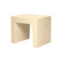 fatboy - tabouret concrete - beige - 40 x 50 x 43 cm - plastique, polyéthylène recyclé