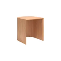 fritz hansen - table d'appoint cecilie manz en bois, cerisier massif huilé fsc couleur bois naturel 46 x 43 45 cm designer made in design