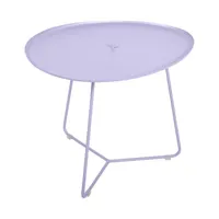 fermob - table basse cocotte en métal, aluminium couleur violet 55 x 44.5 43.5 cm designer studio made in design