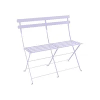 fermob - banquette pliante bistro - violet - 88 x 46 x 80 cm - designer studio fermob - métal, acier