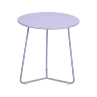 fermob - table d'appoint cocotte en métal, acier peint couleur violet 34.5 x 36 cm designer studio made in design