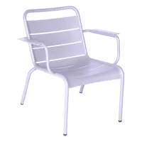 fermob - fauteuil lounge luxembourg - violet - 72.8 x 71 x 73.9 cm - designer frédéric sofia - métal, aluminium
