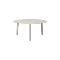 vincent sheppard - table basse lilo en métal, aluminium thermolaqué couleur beige 68 x 30 cm made in design