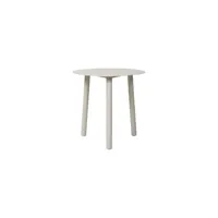 vincent sheppard - table d'appoint lilo en métal, aluminium thermolaqué couleur beige 45 x 44 cm made in design