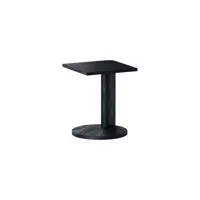 kann design - table d'appoint galta en bois, placage chêne teinté couleur noir 38 x 47 cm designer cluzel / pluchon made in design
