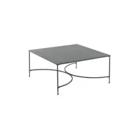 unopiu - table basse toscana en métal, fer galvanisé couleur gris 76 x 38 cm made in design