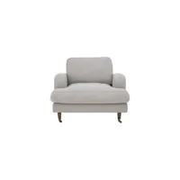 bloomingville - fauteuil rembourré augusta - beige - 98 x 90 x 79 cm - tissu, mousse