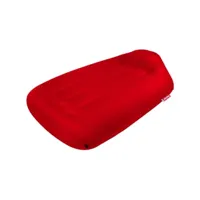 fatboy - bain de soleil gonflable lamzac en tissu, polyester ripstop couleur rouge 200 x 105 50 cm designer marijn oomen made in design