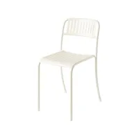 tolix - chaise empilable patio - blanc - 47.5 x 36 x 77 cm - designer studio pauline deltour - métal, acier inoxydable