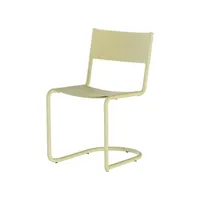 nine - chaise empilable sine - jaune - 57.4 x 45.5 x 79.9 cm - designer note design studio - métal, acier inoxydable