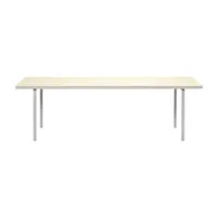 valerie objects - table rectangulaire alu en métal, aluminium couleur beige 240 x 85 74 cm designer muller van severen made in design