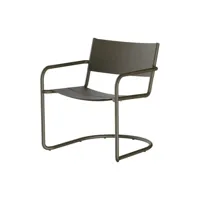 nine - fauteuil lounge empilable sine en métal, acier inoxydable couleur vert 69.6 x 64.5 74.5 cm designer note design studio made in