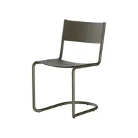 nine - chaise empilable sine en métal, acier inoxydable couleur vert 57.4 x 45.5 79.9 cm designer note design studio made in