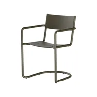 nine - fauteuil de repas empilable sine en métal, acier inoxydable couleur vert 57.7 x 53.5 79.9 cm designer note design studio made in