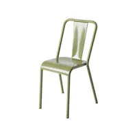 tolix - chaise empilable t37 - vert - 44 x 47 x 83 cm - designer xavier pauchard - métal, acier inoxydable