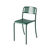 tolix - chaise empilable patio - vert - 47.5 x 36 x 77 cm - designer studio pauline deltour - métal, acier inoxydable