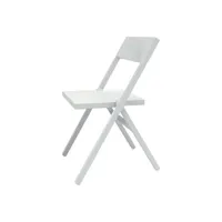 alessi - chaise empilable piana - blanc - 52 x 46 x 90 cm - designer david chipperfield - plastique, polypropylène chargé de fibre de verre