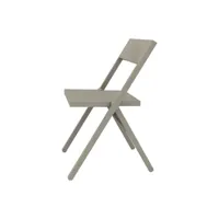 alessi - chaise empilable piana - gris - 52 x 46 x 90 cm - designer david chipperfield - plastique, polypropylène chargé de fibre de verre