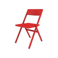 alessi - chaise empilable piana - rouge - 52 x 46 x 90 cm - designer david chipperfield - plastique, polypropylène chargé de fibre de verre