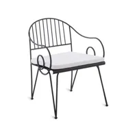unopiu - fauteuil ariete - blanc - 74.17 x 74.17 x 74.17 cm - designer adam tihany - tissu, tissu acrylique